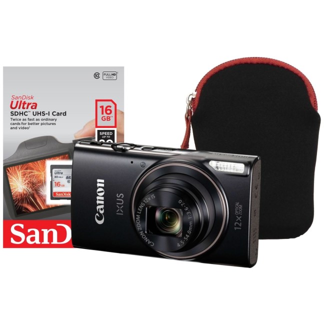 Canon IXUS 285 HS Camera Kit + 16GB SD Card + Camera Bag