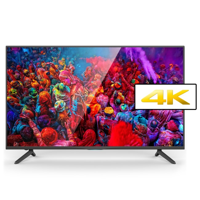 electriQ 49" 4K Ultra HD LED TV with Freeview HD USB Media Player and PVR - with LG 4K Panel