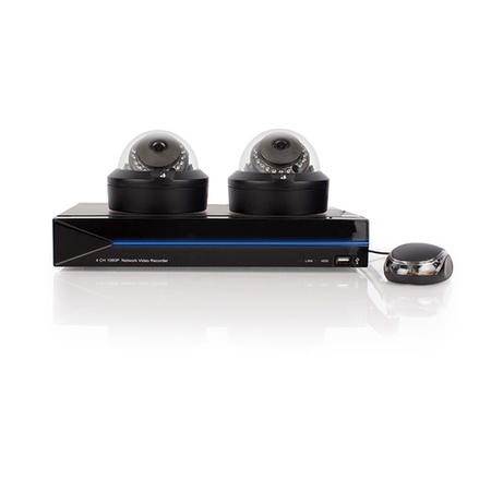ALTEQ 4 Channel Network Video Recorder with 2 x 2MP Dome Cameras & 1TB HDD