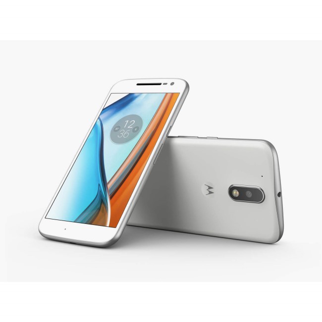 GRADE A1 - As new but box opened - Motorola Moto G4 White 5.5 Inch  16GB 4G Dual SIM Unlocked & SIM Free