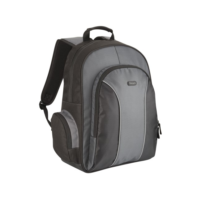 Targus Essential 15.6" Laptop Backpack in Black/Grey