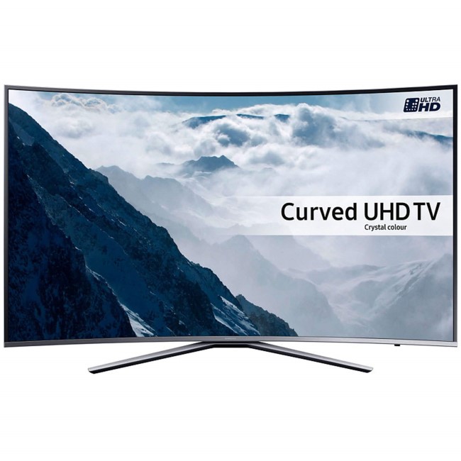 Refurbished Grade A1 Samsung UE49KU6500 49" 4K HDR Ultra-HD Curved Smart LED TV 1600 PQI Silver 1 Year warranty