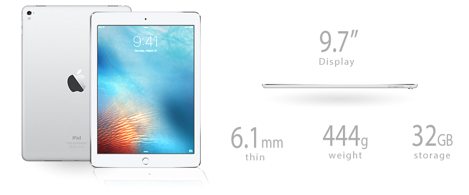 iPadPro 9.7 inch silver